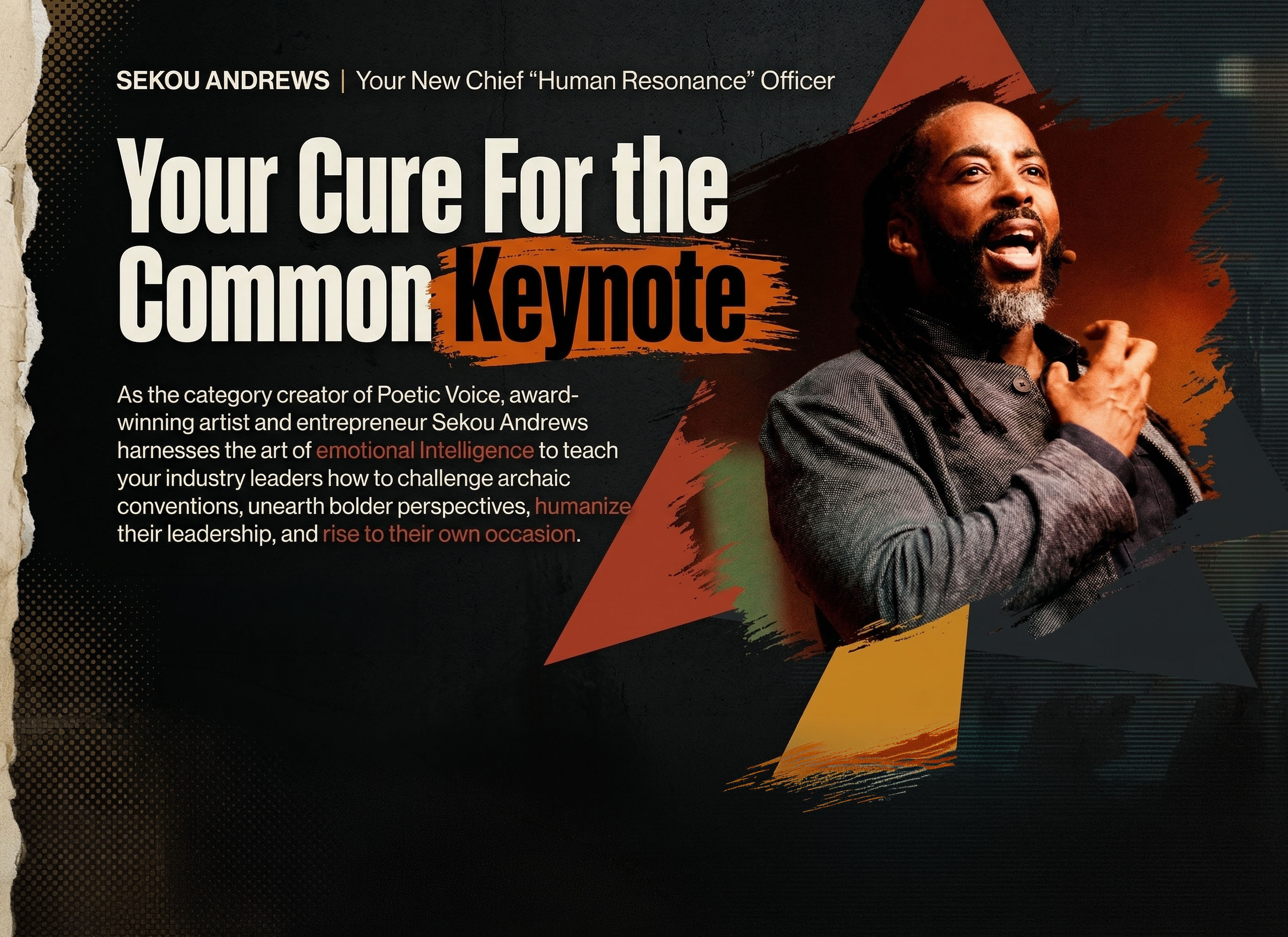 Sekou Andrews — Your Cure For the Common Keynote